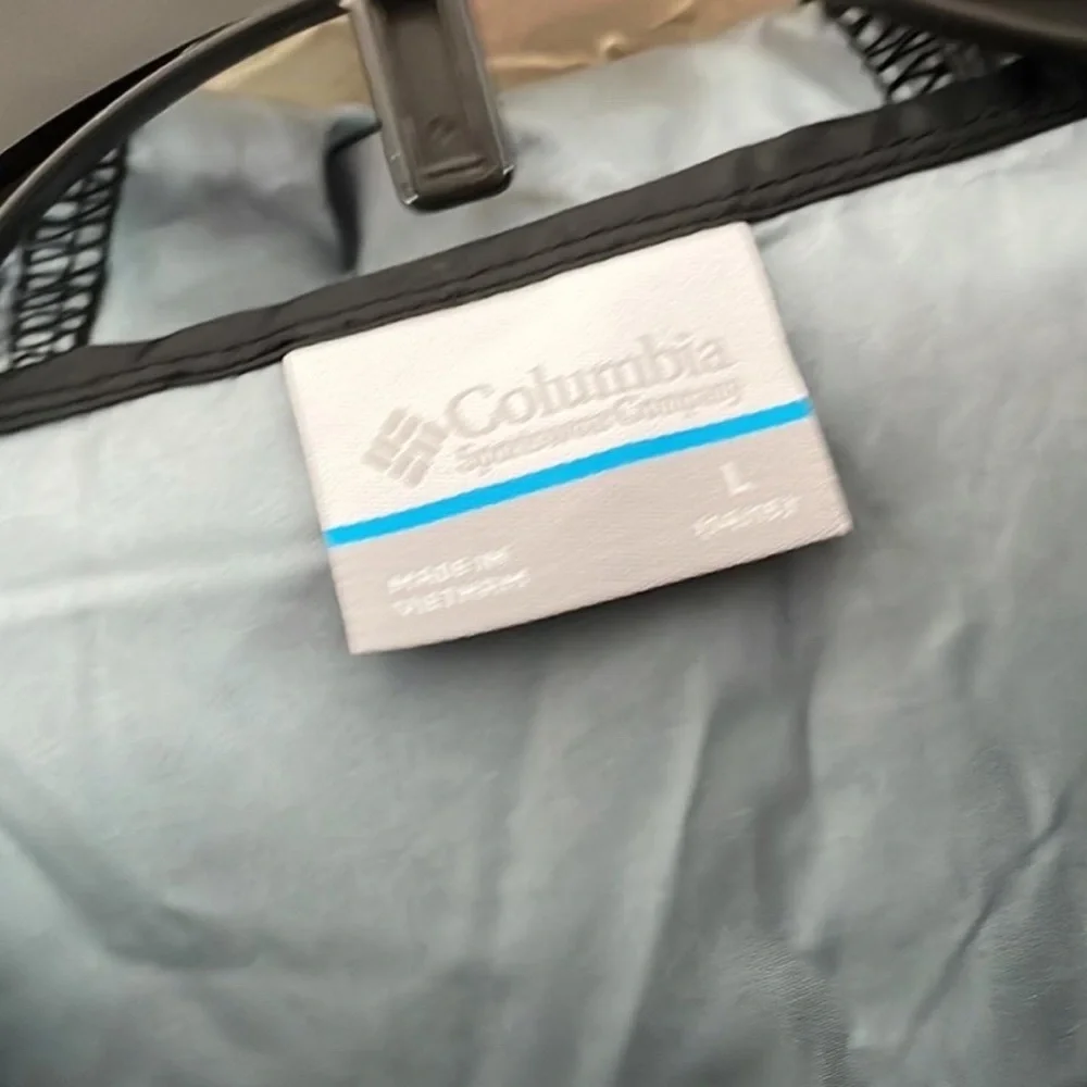 Black Columbia Juniors Hooded Zipup Lightweight‎ Jacket